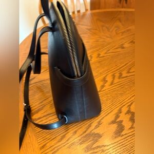 Black Leather Backpack